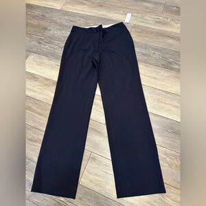 Liz Claiborne Audra Black Wide Straight Leg Trousers